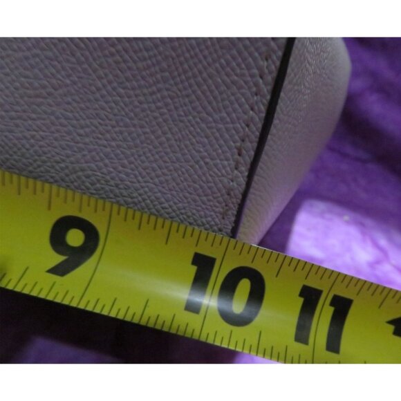 Coach 2018 Leah Gray Leather Satchel Tote Adorned With Stardust Crystal Rivets - Picture 15 of 15